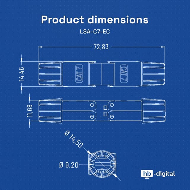 Thumbnail 6 de HB-DIGITAL CAT 7 Adapter 10 Gbit/s 🔌
