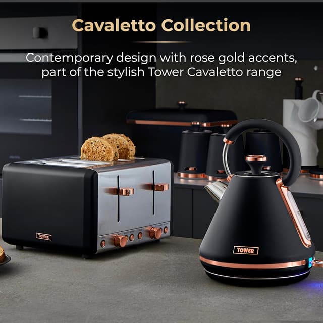 Thumbnail 2 de Tower T20036RG Cavaletto 2-Slice Toaster