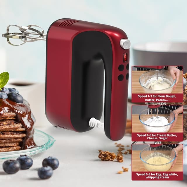 Thumbnail 6 de Yomelo 9-Speed Digital Hand Mixer 400W