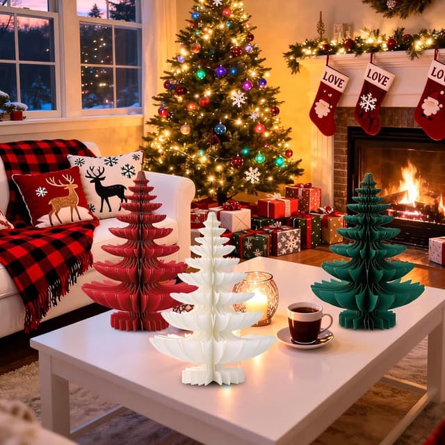 Thumbnail 5 de Weihnachtsbaum Deko Set 3D 3 Stück