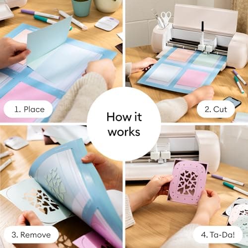 Thumbnail 4 de Cricut Tapete de corte para tarjetas 2×2, 2 uds. ✂