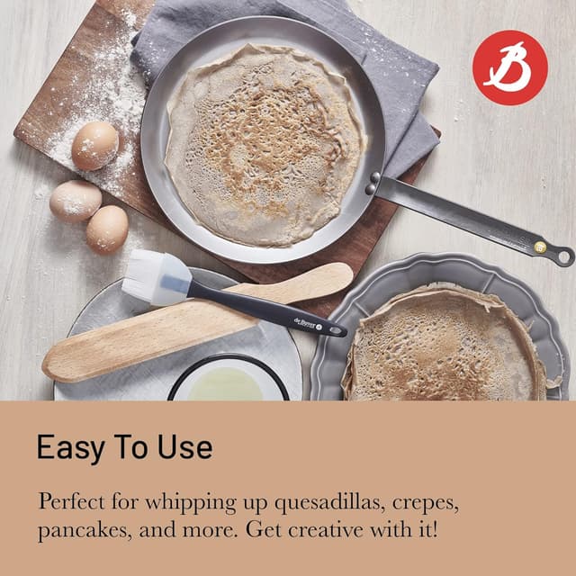 Detalle 2 de De Buyer Sartén de Crepes Hierro Mineral Ø30 cm