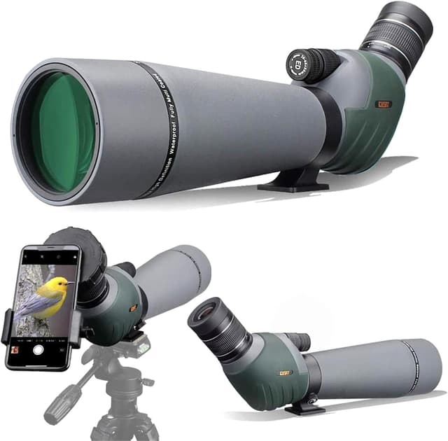 Detalle de Gosky ED Double Focus Spotting Scope 20–60x 80mm with Smartphone Adapter