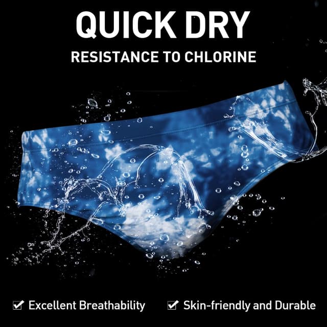 Detalle 2 de Arcweg maillot de bain homme slip avec doublure et mousse souple amovible, cordon de serrage réglable