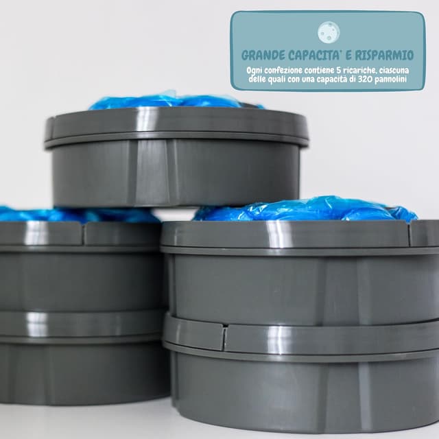 Detalle de NABI LITTLE STEPS Ricariche 320 pannolini