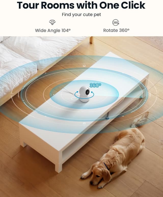 Detalle de ieGeek 2K 3MP indoor camera 2.4/5G WiFi