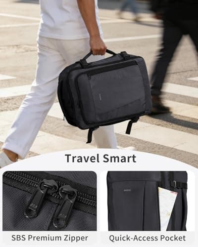 Thumbnail 7 de ECOHUB Mochila de viaje de cabina para Ryanair (40x30x20) 24L, con 13 compartimentos y tejido PET reciclado