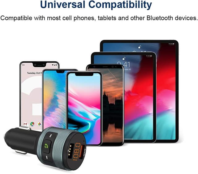 Thumbnail 5 de ZeaLife Bluetooth FM Transmitter with QC 3.0 car charger