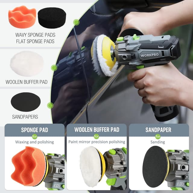 Thumbnail 4 de WORKPRO 12V Cordless Mini Polisher