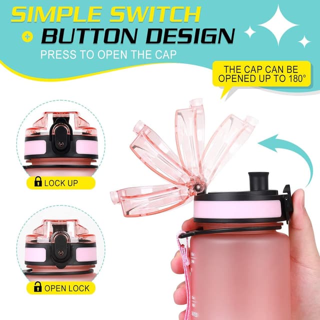 Detalle 2 de Sports Trinkflasche 1 l BPA-frei aus Tritan