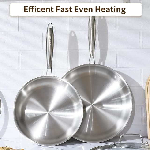 Detalle 2 de DELARLO Kitchen Whole Body Tri-Ply 12-inch Frying Pan