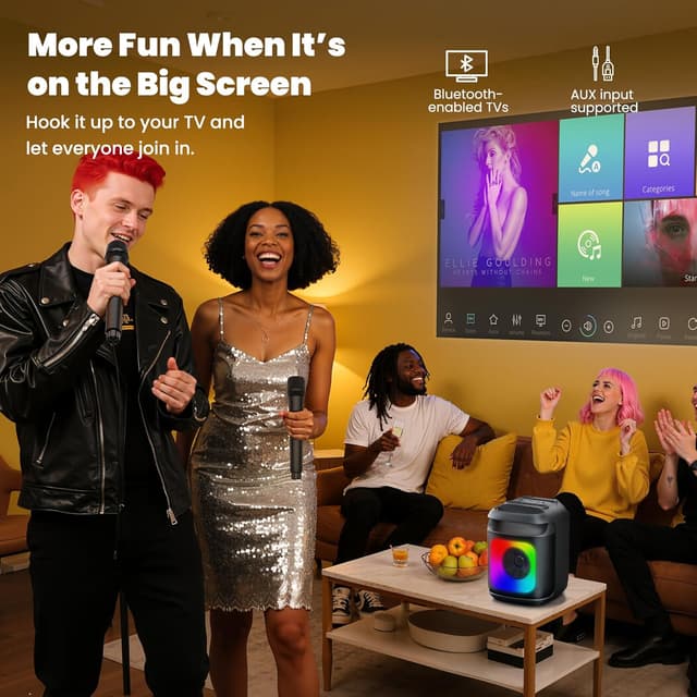 Thumbnail 2 de Karaoke Machine 2 Microphones