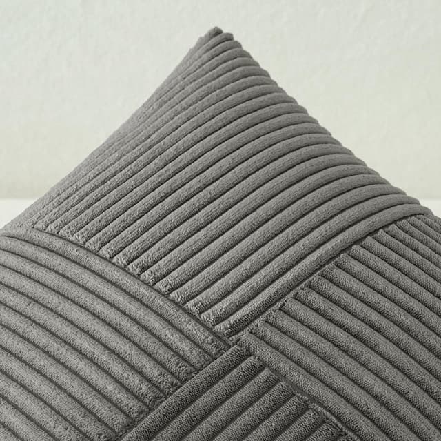 Thumbnail 4 de MIULEE 2er Set Kissenbezug 60x60cm Dunkelgrau 🛋