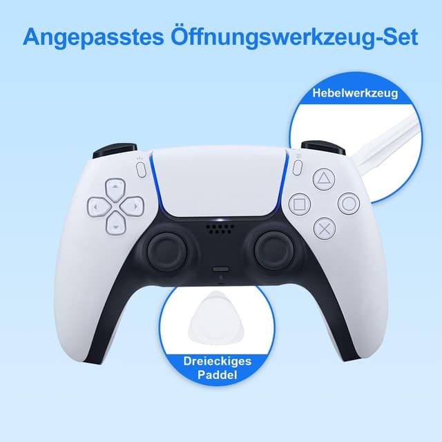 Detalle de Wigearss Analog-Stick Ersatz & Reparatur-Set für PS5 DualSense Controller