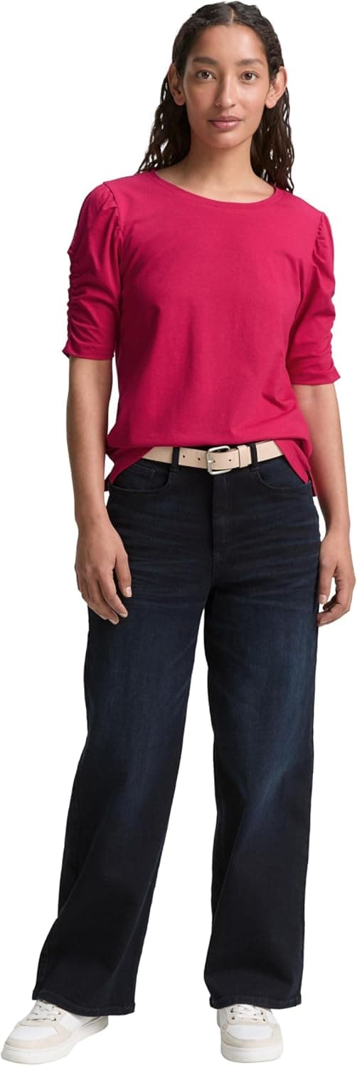 Detalle de TOM TAILOR T-Shirt Donna a maniche corte: comfort quotidiano e vestibilità comoda