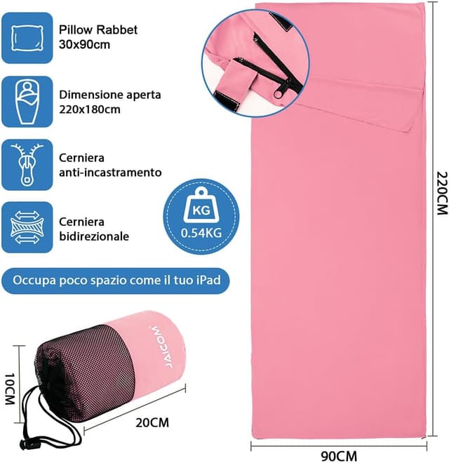 Detalle 2 de JAICOM Sacco Lenzuolo 220x90 cm