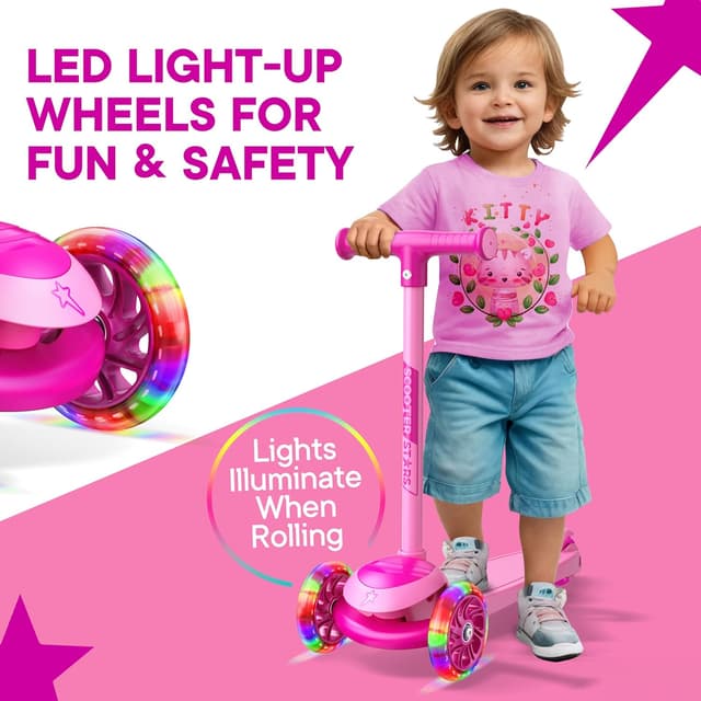 Thumbnail 5 de 3 Wheel Scooter for Kids LED Wheels Ages 2+ 🛴