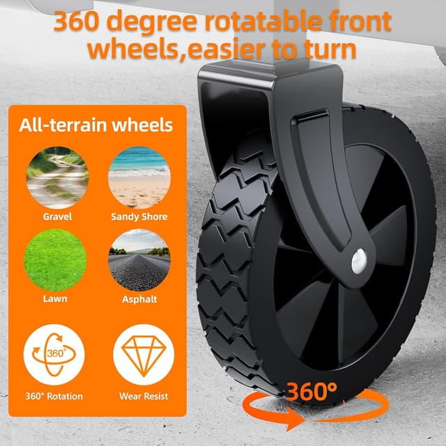 Thumbnail 6 de Carrello pieghevole resistente 120 L, portata 100 kg 🛒