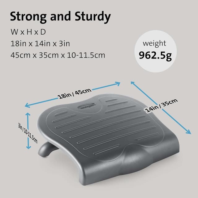 Detalle 1 de Kensington 56152 Reposapiés Ergonómico SoleSaver 🦵 Mejora tu Postura