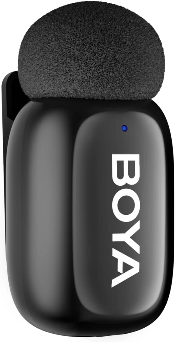 Detalle de Boya Mini Ultra-Mini Schwarz (USB-C) – Funkmikrofon-Set für Smartphone-Aufnahmen