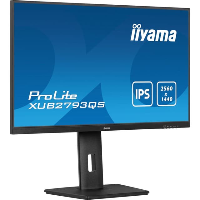 Detalle de iiyama ProLite XUB2793QS-B7 de 27” IPS QHD 100 Hz con AdaptiveSync, altavoces y soporte ajustable en altura