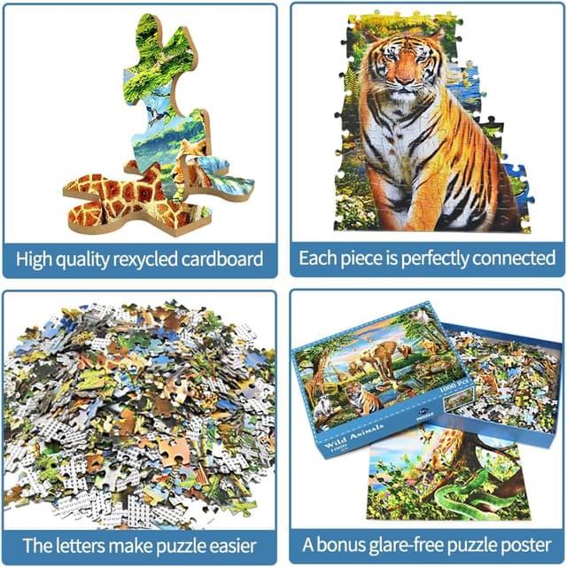 Thumbnail 2 de Jigsaw Puzzles 1000 Pieces Safari World