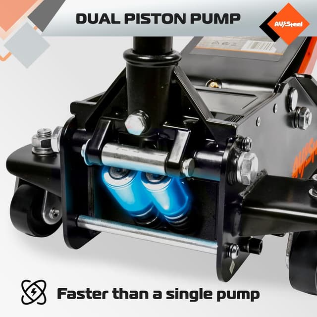 Detalle de AV Steel Low Profile Floor Jack 3 Ton (6600 lbs) Hydraulic Heavy-Duty Car Jack