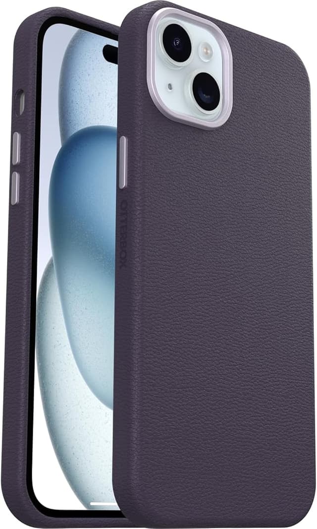 Detalle de Otterbox Funda Symmetry Cactus Leather MagSafe para iPhone 15 Plus 🌵