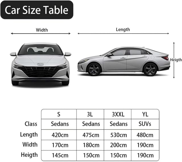 Thumbnail 1 de Universelle Autoabdeckung 530×200×150 cm