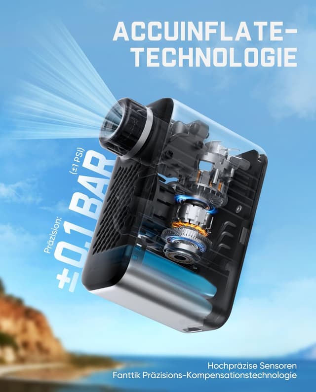 Thumbnail 5 de Fanttik X10 Ace Tiny Fahrradpumpe 120 PSI
