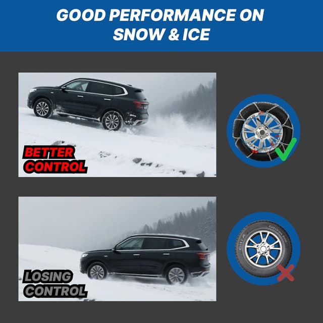 Thumbnail 3 de HILLCLYM HP1550 Snow Tire Chains Set of 2