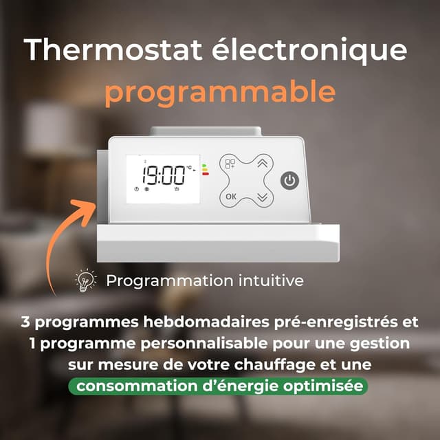 Thumbnail 6 de Cosyup Eilo radiateur inertie sèche 1000 W