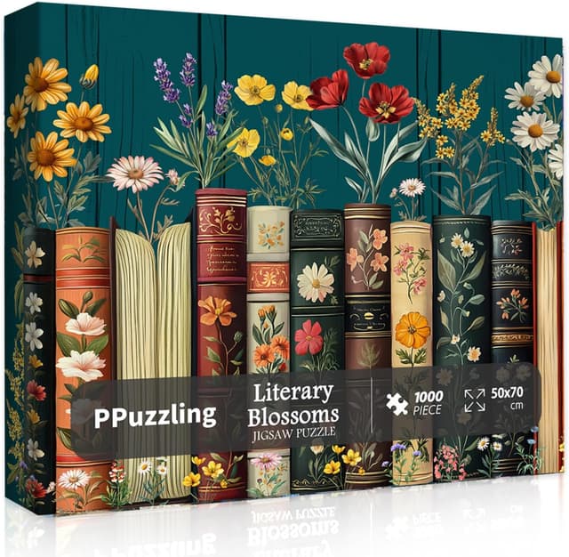 Imagen de Vintage Wildflower Book Puzzle 1000 Pieces en OfertitasTOP