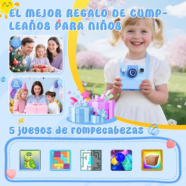 Thumbnail 6 de Yidoroye Macchina Fotografica Bambini con stampa istantanea, 2.4" HD 1080P e 32GB