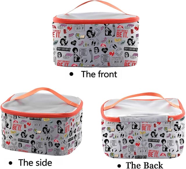 Detalle de PXTIDY Rocky Horror Characters Cosmetic Case – portable makeup bag with zip for everyday travel