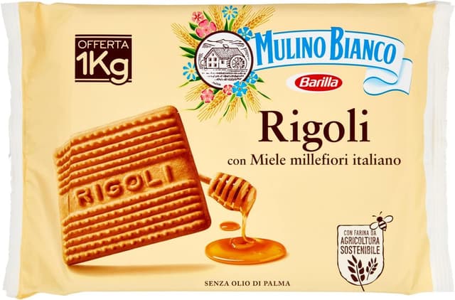 Imagen de Mulino Bianco Frollini Rigoli 1 kg 🍪 en OfertitasTOP