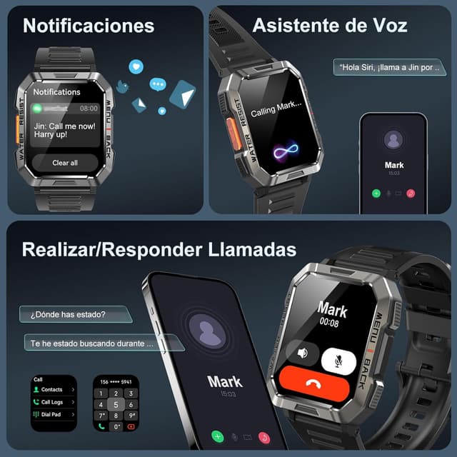 Thumbnail 1 de Blackview Reloj Inteligente Hombre 2,01”