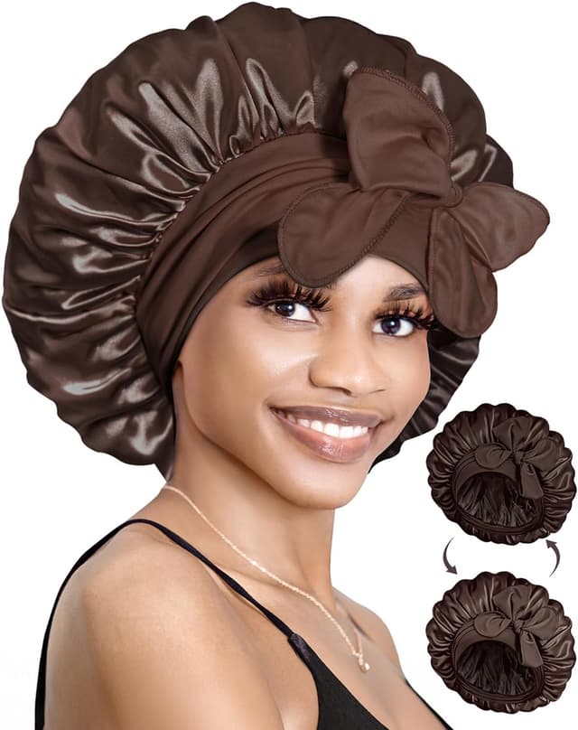 Thumbnail 3 de Bonnet Queen Reversible Silk Hair Bonnet for Curly Hair 🎀