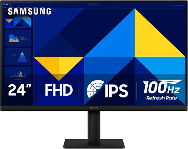 Detalle de Samsung 24" S30GD Essential Monitor (LS24D304GANXZA) with IPS Panel and 100Hz Refresh Rate