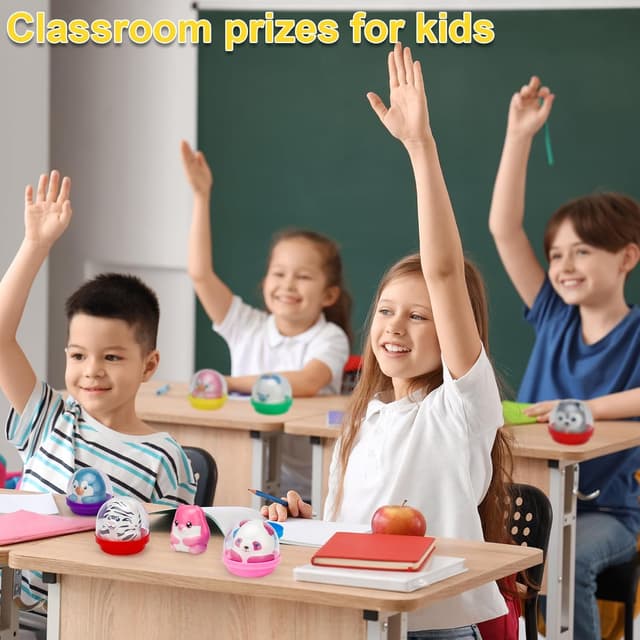 Detalle 2 de 30 Packs Curibble Slow Rising Animals Squishy Toys with Capsules — Party Favors, Classroom Prizes, Stress Relief