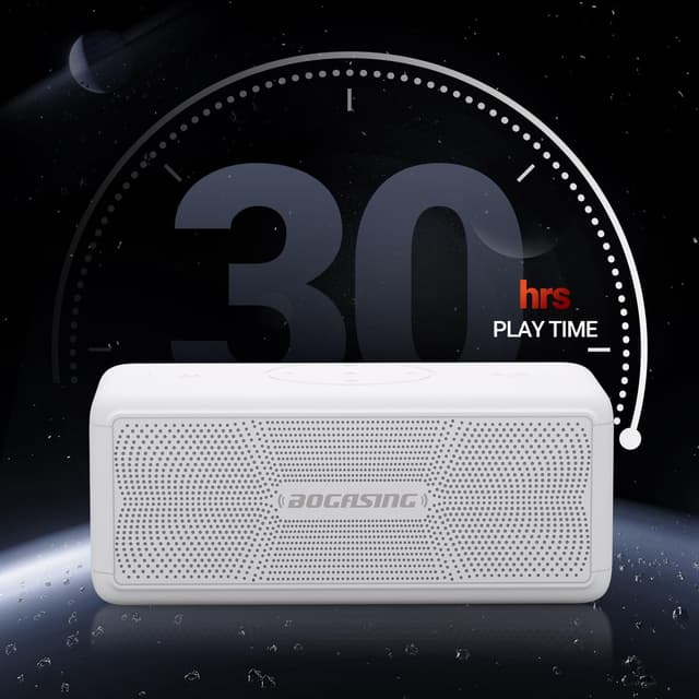 Detalle de BOGASING M5 Bluetooth speaker (40W) with IPX7, Bluetooth 5.3, TF card, AUX and USB playback