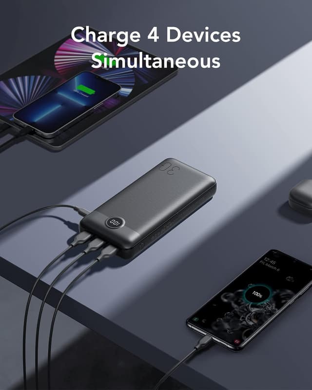 Detalle de VEGER Power Bank 30000mAh portable charger