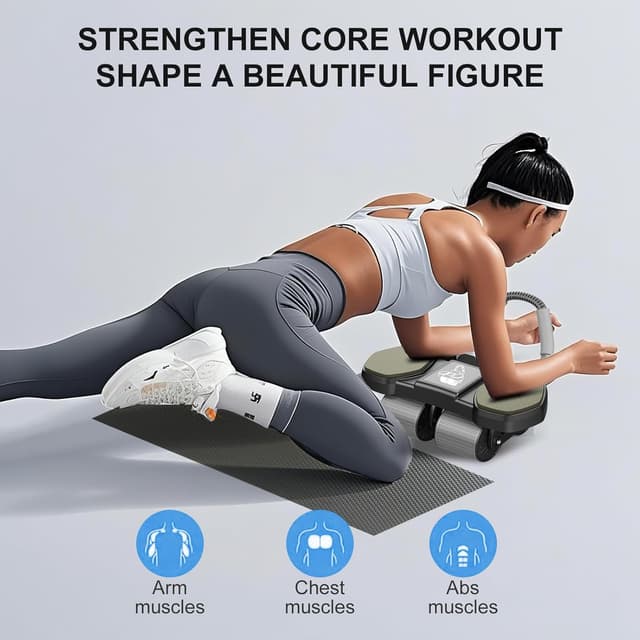 Thumbnail 6 de Ab Roller Wheel 4-Wheel Core Trainer