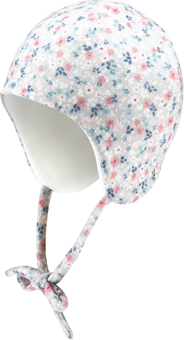 Detalle de Sterntaler Inka Mütze mit Pünktchen – warme Baby- und Kinder-Strickmütze mit angeschnittenen Ohrenklappen und Bindeband