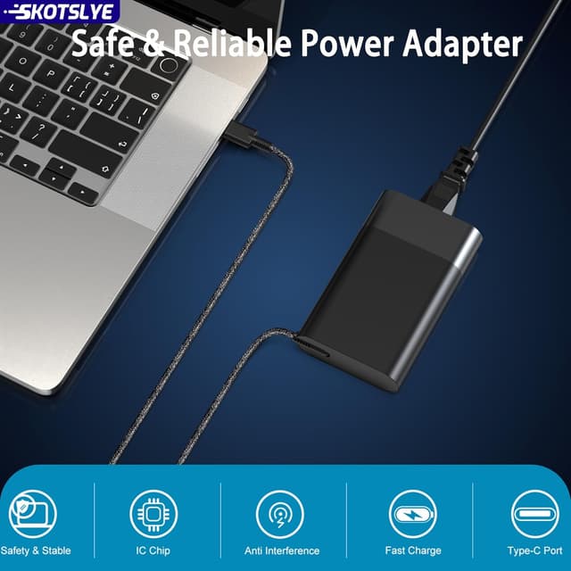 Detalle 1 de SKOTSLYE 65W USB-C Laptop Charger