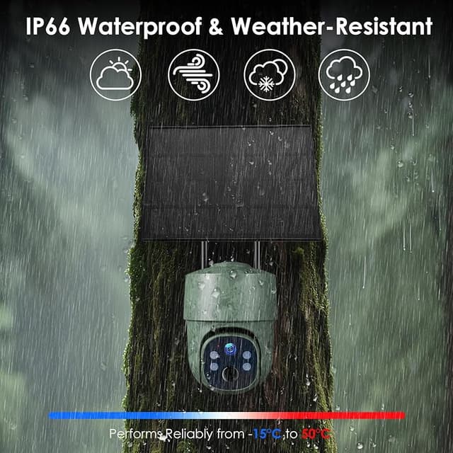 Thumbnail 6 de WOLFANG 2.5K UHD Cámara caza solar PTZ 360°