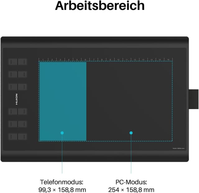 Thumbnail 4 de HUION Inspiroy H1060P Grafiktablett 10×6,25 Zoll 🎨