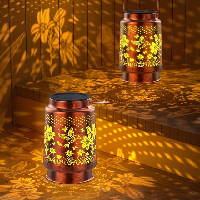 Detalle de KagoLing Solar garden lights, 2 pack