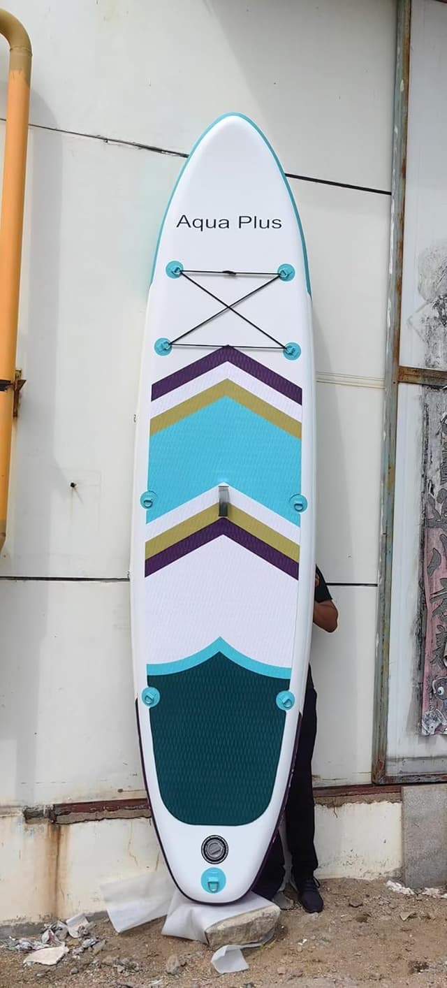 Detalle de SUP gonfiabile Aqua Plus da 15 cm di spessore con pagaia, pompa e accessori