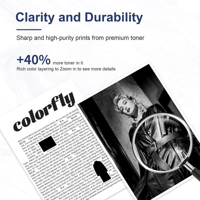 Detalle de colorfly 117A Toner kompatibel (Set) für HP 117A, schwarz – Multipack für Color Laser MFP 178/179 und 150